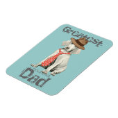 Weimaraner Pap Magneet (Linkerzijde)