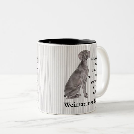 Weimaraner Pap Mok (Voorkant rechts)