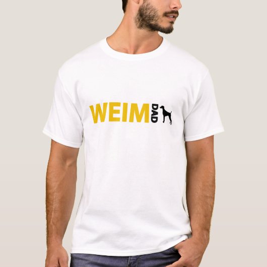 Weimaraner Pap T-shirt (Voorkant)