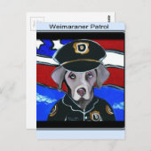 WEIMARANER PATROL OFFICIER BRIEFKAART (Voorkant / Achterkant)