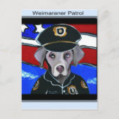 WEIMARANER PATROL OFFICIER BRIEFKAART (Voorkant)