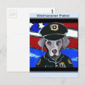 WEIMARANER PATROUILLEOFFICIER BRIEFKAART (Voorkant / Achterkant)