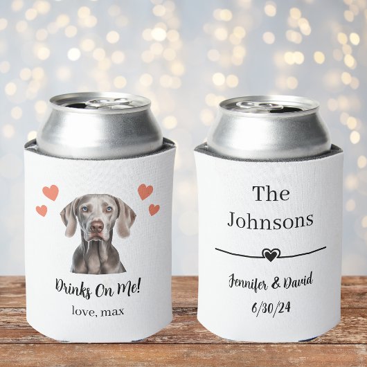 Weimaraner Pet Wedding Koelbox Blikjeskoeler