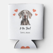 Weimaraner Pet Wedding Koelbox Blikjeskoeler (Voorkant)