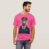 Weimaraner Pilot T-shirt (Voorkant volledig)