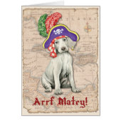 Weimaraner Pirate Card (Voorkant)