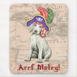 Weimaraner Pirate Muismat