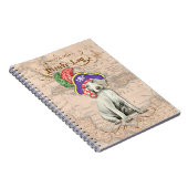 Weimaraner Pirate Notitieboek (Rechterzijde)