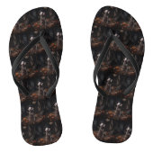 Weimaraner pompoenen Halloween eng Teenslippers (Voetbed)