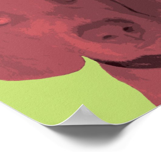 Weimaraner Pop-Art Ornament Poster (Hoek)