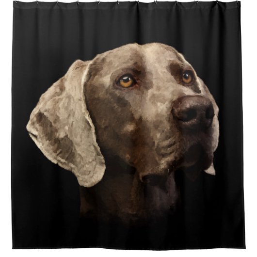 Weimaraner Portrait Douchegordijn (Voorkant)