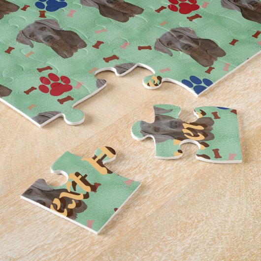 Weimaraner Portrait Legpuzzel (Zijkant)