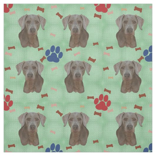 Weimaraner Portrait Stof (Swatch)