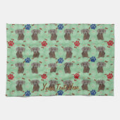 Weimaraner Portrait Theedoek (Horizontaal)