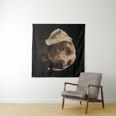 Weimaraner Portrait Wandkleed (In Situ (horizontaal))