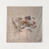 Weimaraner Poster Canvas afdrukken Wandkleed (Voorkant (horizontaal))