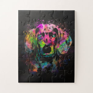Weimaraner puppy color splash legpuzzel
