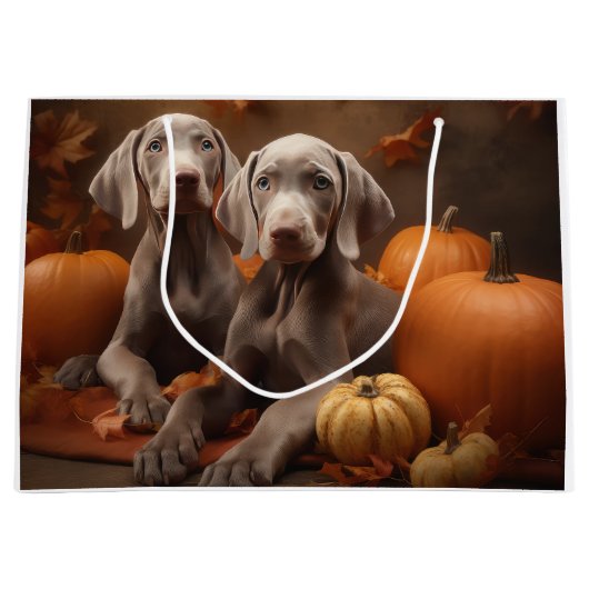 Weimaraner Puppy Herfst Delight Pompoen Groot Cadeauzakje