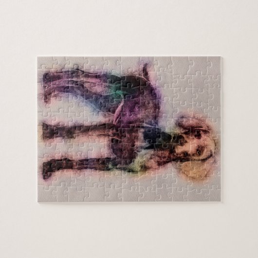 Weimaraner puppy sketch legpuzzel (Horizontaal)