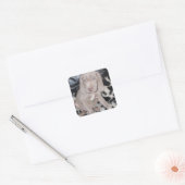 Weimaraner Puppy Vierkante Sticker (Envelop)