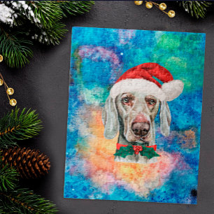 Weimaraner Ras Hond Kerstmis Legpuzzel