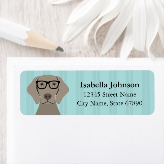 Weimaraner Return Address Labels (Insitu)
