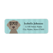 Weimaraner Return Address Labels (Voorkant)
