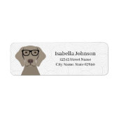 Weimaraner Return Address Labels (Voorkant)