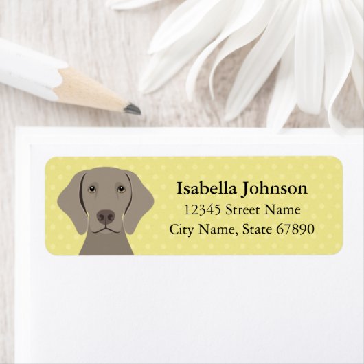 Weimaraner Return Address Labels (Insitu)