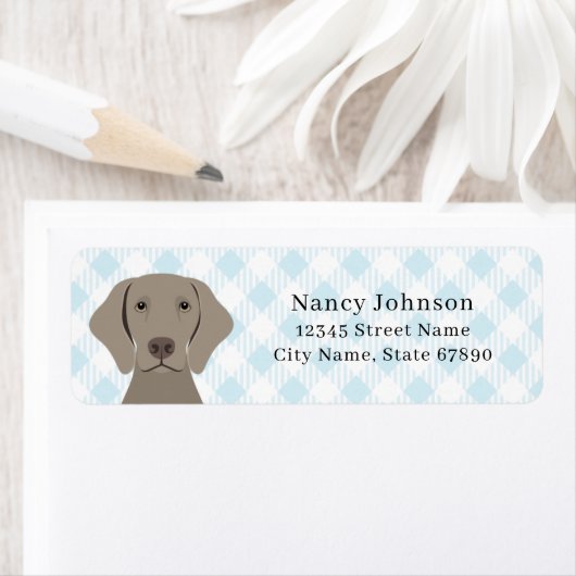 Weimaraner Return Address Labels (Insitu)