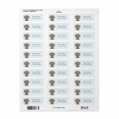 Weimaraner Return Address Labels (Full Sheet)