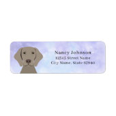 Weimaraner Return Address Labels (Voorkant)