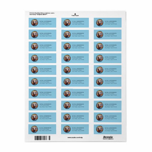 Weimaraner Return Address Labels (Full Sheet)