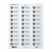 Weimaraner Return Address Labels (Full Sheet)