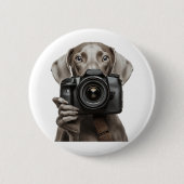 Weimaraner  ronde button 5,7 cm (Voorkant)