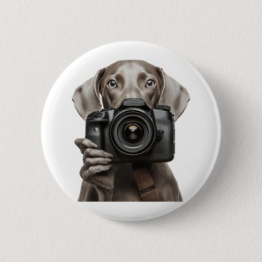 Weimaraner  ronde button 5,7 cm (Voorkant)