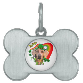 Weimaraner Saint Patricks Huisdieren Naamplaatje
