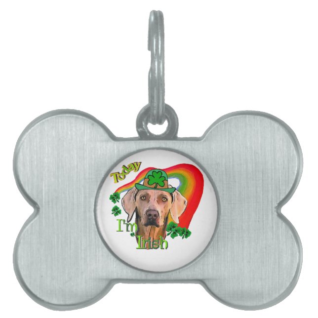 Weimaraner Saint Patricks Huisdieren Naamplaatje (voorkant)