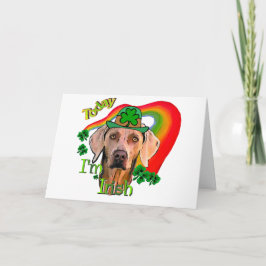 Weimaraner Saint Patricks Kaart