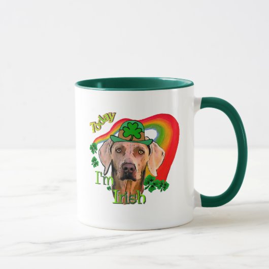 Weimaraner Saint Patricks Mok (Rechts)