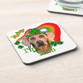 Weimaraner Saint Patricks Onderzetter (Linkerzijde)