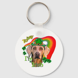 Weimaraner Saint Patricks Sleutelhanger