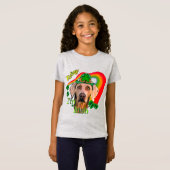 Weimaraner Saint Patricks T-shirt (Voorkant volledig)