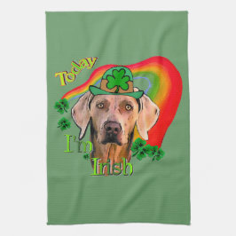 Weimaraner Saint Patricks Theedoek