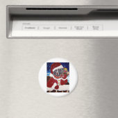 Weimaraner Santa Magneet (Insitu (Vaatwasser))