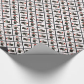 Weimaraner Santa Paws Cadeaupapier (Hoek)