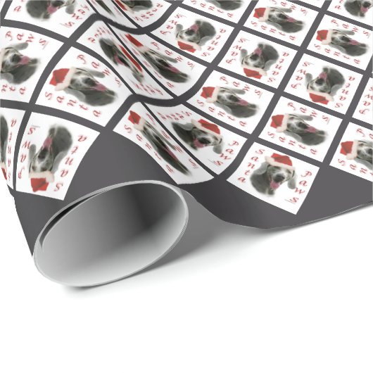 Weimaraner Santa Paws Cadeaupapier (Rol Hoek)