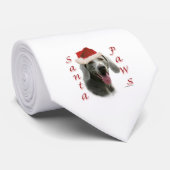 Weimaraner Santa Paws Stropdas (Opgerold)