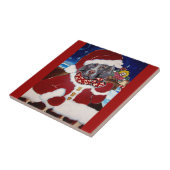 Weimaraner Santa Tegeltje (Zijkant)