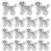 Weimaraner Schattige Cartoon Honden Sticker (Voorkant)